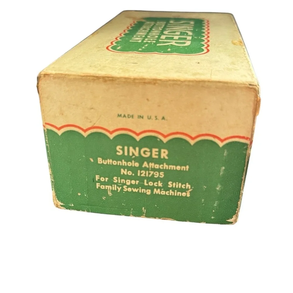 Vintage Singer Buttonhole Attachment No‎ 121795 for Lock Stitch Sewing Machines